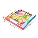 8474 *Tablero Magnético de Alimentos CARNES Y LÁCTEOS* (30x30x4 cm.) 25 Pcs. 3 Diferentes. - Imagen 3