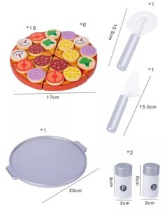 8444 *Horno de Pizza Magnética en Madera* (25.5x19.7x11.5 cm.) 30 Pcs. - Imagen 6