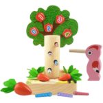 8694 *Árbol Magnético 3 en 1, Atrapa Gusanos, Clasifica los Tamaños de las Zanahorias y Aprende los Números* (20x15 cm.) 24 Pcs. - Imagen 3