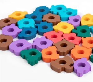 8334 *Apilador p/Reconocer Animales, Colores y Cantidades c/Tarjetas de Apoyo Visual* (26.8x13x7 cm.) 55 Pcs. - Imagen 6