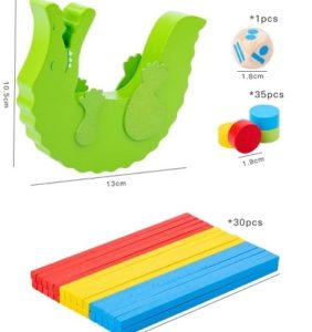 8354 *Balanza Cocodrilo de Madera* (21x14.5x4.3 cm.) 67 Pcs. - Imagen 3