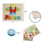 1496 *Rompecabezas d/Madera para Formas Palabras* (15x18 cm.) 20 Diferentes. - Imagen 3