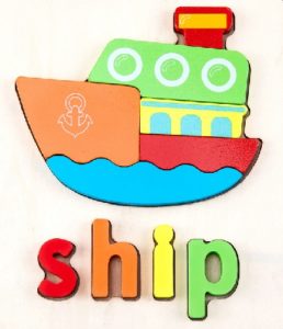 1496 *Rompecabezas d/Madera para Formas Palabras* (15x18 cm.) 20 Diferentes. - Imagen 12