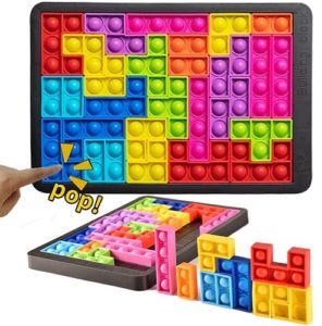 1188 *Building Block,s - Tetris - POPIT* (25x16.7x1.8 cm.) 27 Blocks + Tablero. - Imagen 3