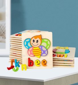 1496 *Rompecabezas d/Madera para Formas Palabras* (15x18 cm.) 20 Diferentes. - Imagen 2