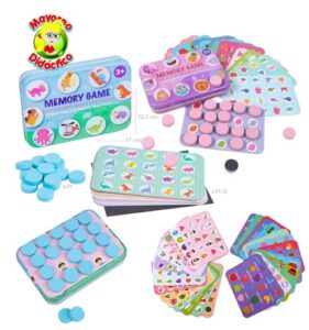 0014 *MEMORAMA MAGNÉTICO e/Caja Metálica* (17x12.3 cm.) 15 Tableros Dobles Intercambiables +20 Fichas. - Imagen 2