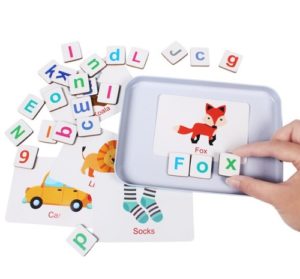 0024 *ABC LETRAS Forma Palabras Magnético con Imágenes* (17x12x3 cm.) 1 ABC Mayúsculas+2 ABC Minúsculas + 2 Juegos de Números 0-9 + Signos +60 Imágenes. - Imagen 5