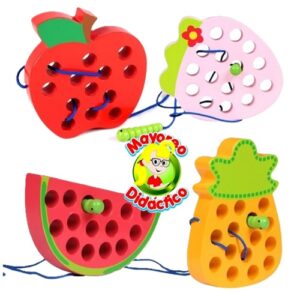 0074 *FRUTAS p/ENHEBRAR* (18x18 cm.) 4 Diferentes. - Imagen 5