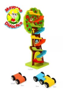 9834 *ÁRBOL DE CARRERAS* (37.5x15.2 cm.) Árbol + 4 Carritos. - Imagen 2