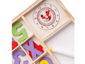 2253-C *Caja Visual de Cálculo Matemático* (25x20cm.) 32 Números + Reloj + Pintaron + Plumón c/Borrador. - Imagen 2