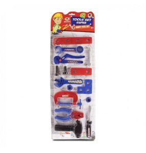 0854 *Set de Herramientas* (62.5x21.3 cm.) 15 Pcs.