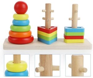 2284 *Rainbow Three Column Tower* (22.5 x 7 cm.) 2 Diferentes - Modelo TRIÁNGULO