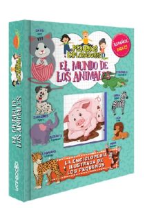 4334-1873 *El Mundo de los Animales Libro d/Cartón* (16x20 cm.) 40 Pág. Español-Inglés.