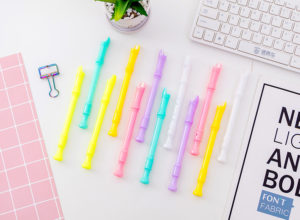 183824 *Caja c/24 Plumas de FLAUTA* (20cm.) 4 Colores. - Imagen 2