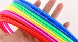 0480 *AROS PARA LANZAR de Colores* (13 cm.) 10 Pcs.