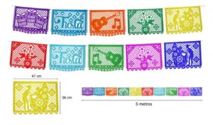 0022 *Enramada PLÁSTICA TODA OCASIÓN* (5 m.) 3 Diferentes. - Imagen 2