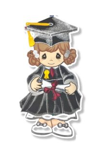 0415 *Graduados GIGANTES Diploma* (90 cm.)  NIÑA