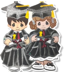 0415 *Graduados GIGANTES c/Diploma* (90 cm.) NIÑO - Imagen 2