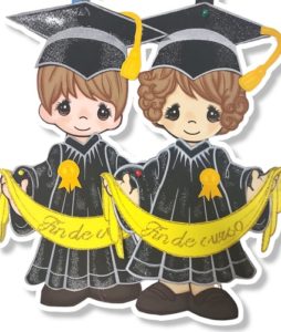 0184 *Graduados MEDIANOS c/Listón* (20x50 cm.) NIÑO.