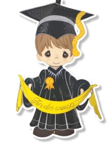 0184 *Graduados MEDIANOS c/Listón* (20x50 cm.) NIÑO. - Imagen 2