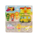 6260 *Rompecabezas d/Madera Gruesa c/9 Pcs. Escenarios* (20x20 cm.) 6 Diferentes. - Imagen 5