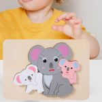 6277 *Rompecabezas d/Madera Grueso de 7 a 11 Pcs. FAMILIAS DE ANIMALITOS* (22.5x15 cm.) 8 Diferentes. - Imagen 4