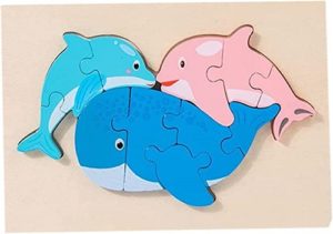 6277 *Rompecabezas d/Madera Grueso de 7 a 11 Pcs. FAMILIAS DE ANIMALITOS* (22.5x15 cm.) 8 Diferentes. - Imagen 7