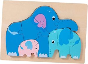 6277 *Rompecabezas d/Madera Grueso de 7 a 11 Pcs. FAMILIAS DE ANIMALITOS* (22.5x15 cm.) 8 Diferentes. - Imagen 8