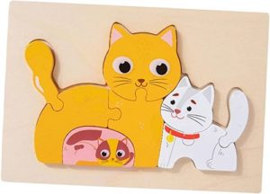 6277 *Rompecabezas d/Madera Grueso de 7 a 11 Pcs. FAMILIAS DE ANIMALITOS* (22.5x15 cm.) 8 Diferentes. - Imagen 9