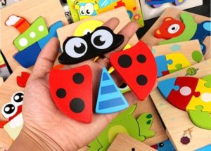 1142 *Rompecabezas Grueso d/Madera de 4 a 6 Piezas* (15x15 cm.) 11 Diferentes. - Imagen 2