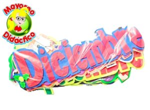 0483 *MESES DEL AÑO en Foamy* (40x20 cm.) 12 Pcs. - Imagen 3