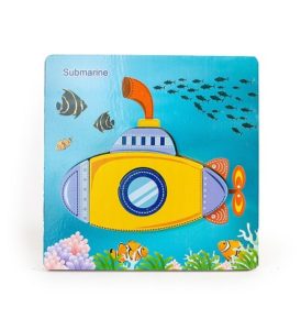 9684 *Rompecabezas GRUESO d/Madera de 4 a 6 Piezas c/Texto* (15x15 cm.) 24 Diferentes. - Imagen 2