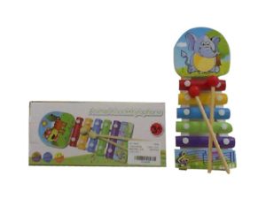 11Z74 *Xilófono de Madera 5 Notas* (20x8x1 cm.) 6 Diferentes. - Imagen 5