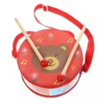 13T5 *Tambor de Madera c/Baquetas y Correa* (15x7 cm.) 10 Diferentes. - Imagen 5