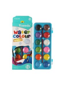 0359 *Acuarelas e/Estuche Plástico* (9.5x21 cm.) 16 Colores.