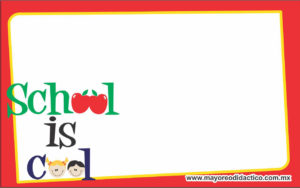 MD393 *Gafetes p/Regreso a Clases* (10.5x6.5 cm.) 20 Pcs. - Imagen 2