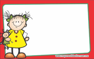 MD393 *Gafetes p/Regreso a Clases* (10.5x6.5 cm.) 20 Pcs. - Imagen 2