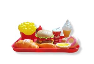 13L23 *Charola c/Hamburguesa y Accesorios* (19.5x26 cm.)11 Pcs. - Imagen 2