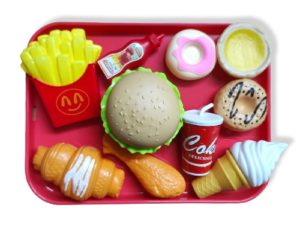 13L23 *Charola c/Hamburguesa y Accesorios* (19.5x26 cm.)11 Pcs. - Imagen 3