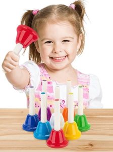 13T14 *CAMPANAS MUSICALES Metálicas* (8x13 cm.) 8 Piezas - Imagen 3