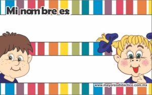 MD393 *Gafetes p/Regreso a Clases* (10.5x6.5 cm.) 20 Pcs. - Imagen 2