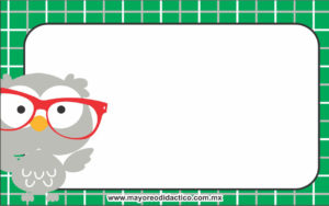 MD393 *Gafetes p/Regreso a Clases* (10.5x6.5 cm.) 20 Pcs. - Imagen 2