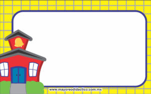 MD393 *Gafetes p/Regreso a Clases* (10.5x6.5 cm.) 20 Pcs. - Imagen 2