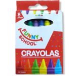 5476 *Crayolas Funny School* (6.5x9 cm.) 8 Pcs.