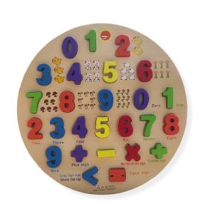 8534 *Rompecabezas Circular Números por Asociación* (45 cm.)