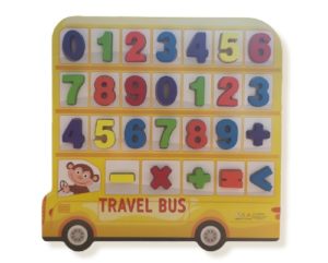 8544 *Rompecabezas Travel Buss Números* (50 cm.)