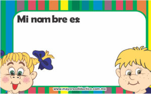 MD393 *Gafetes p/Regreso a Clases* (10.5x6.5 cm.) 20 Pcs. - Imagen 2