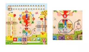 9664 *Calendario Multifuncional de Madera* (30x30 cm.) en Inglés y Ruso. - Imagen 5