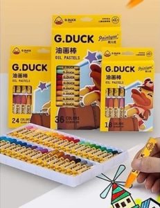 9796 *G.Duck Crayolas Triangulares GRUESAS* (17x17 cm.) 24 Colores. - Imagen 4