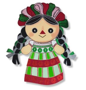0426 *Muñeca Mexicana JUMBO* (60x90 cm.) INDIVIDUAL. - Imagen 2